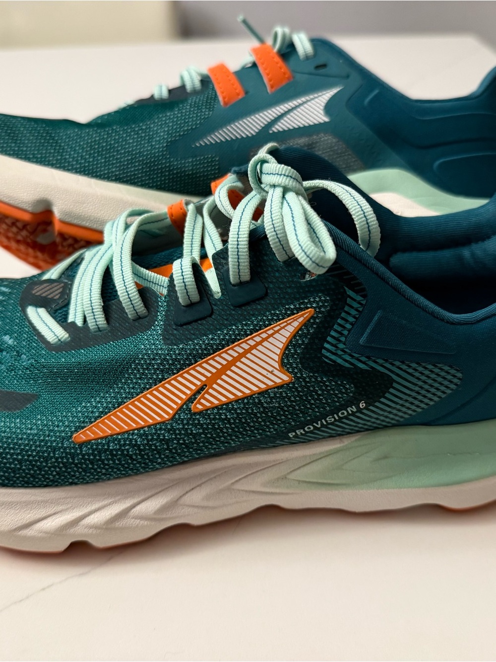 Altra Teal and Orange Mesh Stability Running Shoes
